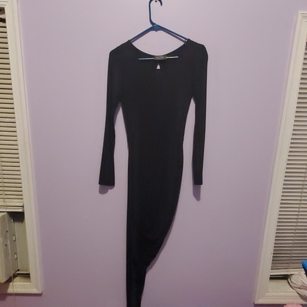 Astr black long dress